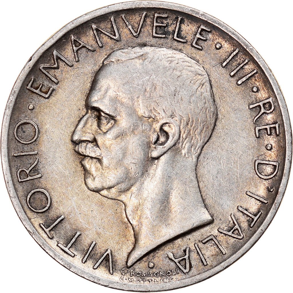 Coin, Italy, Vittorio Emanuele III, 5 Lire, 1930, Rome, EF(40-45), Silver