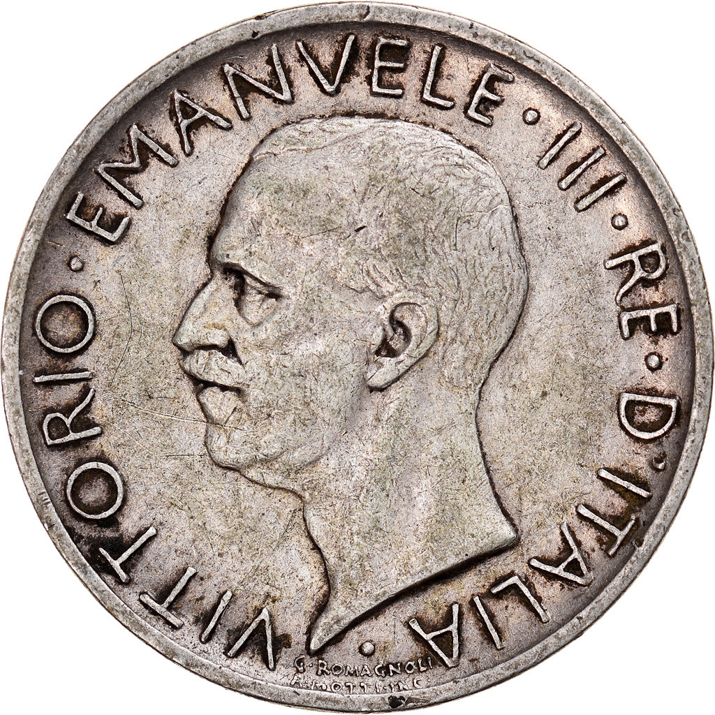 Coin, Italy, Vittorio Emanuele III, 5 Lire, 1930, Rome, EF(40-45), Silver