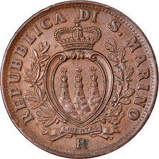 Moneta, San Marino, 5 Centesimi, 1935, Rome, BB+, Bronzo, KM:12