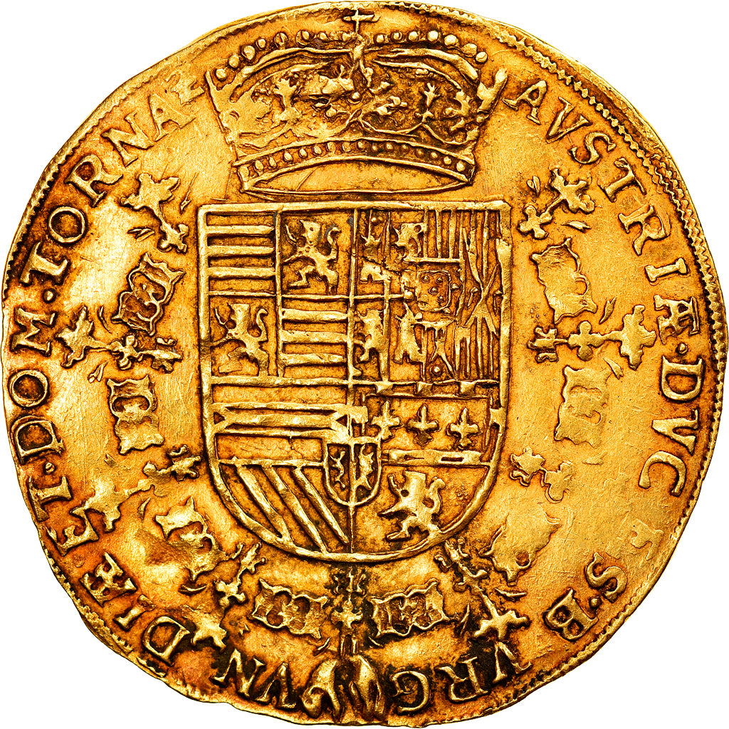 Hiszpania niderlandzka, Albert & Isabella, Double Sovereign, 1512-1513, Tournai