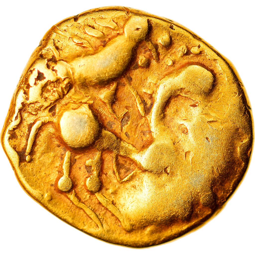 Gallia Belgica, 1/4 Stater, 3rd-2nd century BC, Goud, FR+, Delestrée:S46A