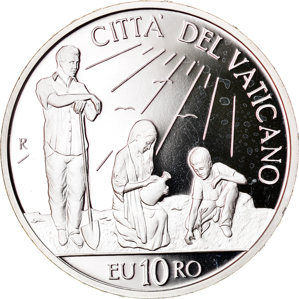 Vatican, Pape Benoit XVI, 10 Euro, Journée mondiale de la Paix, 2010