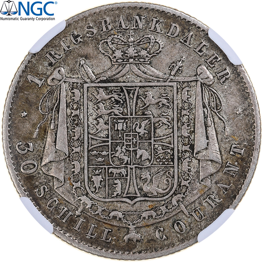 Danemark, Christian VIII, Rigsbankdaler, 1848, Copenhagen, Argent, NGC, XF45