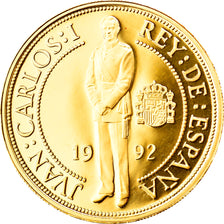España, Juan Carlos I, 40000 Pesetas, 1992, Madrid, Prueba, Oro, SC, KM:1004