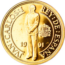 Espanha, Juan Carlos I, 40000 Pesetas, 1991, Madrid, Proof, Dourado, PCGS, MS68