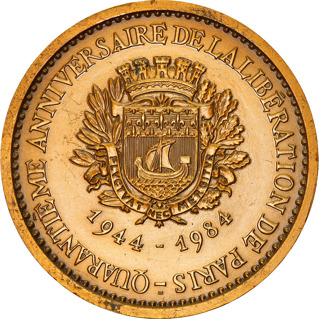 France, Médaille, 40ème Anniversaire de la Libération de Paris, De Gaulle