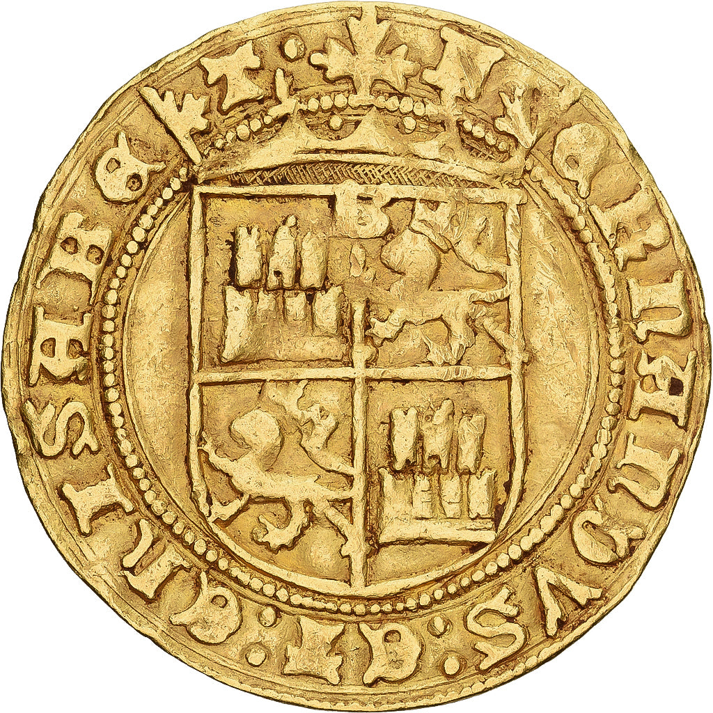 Hiszpania, Ferdinand & Isabella, Castellano, 1479-1516, Burgos, Złoto