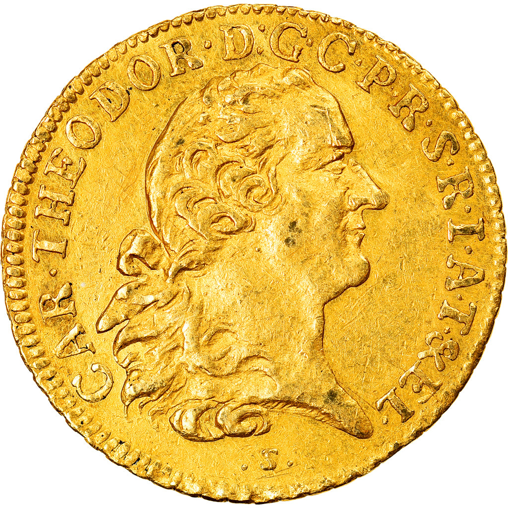 Palatinate, Karl Theodor, Ducat, 1767, Mannheim, Gold, SS+, KM:425