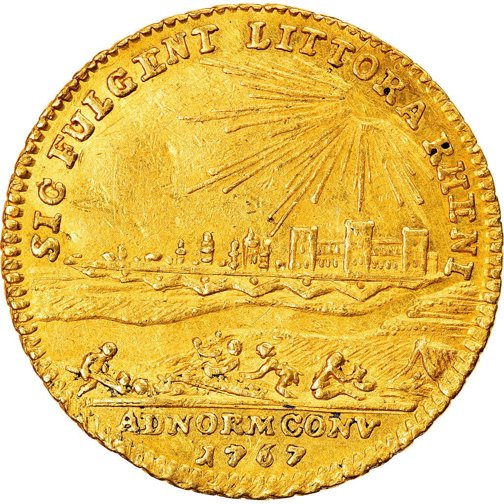 Palatinate, Karl Theodor, Ducat, 1767, Mannheim, Gold, SS+, KM:425