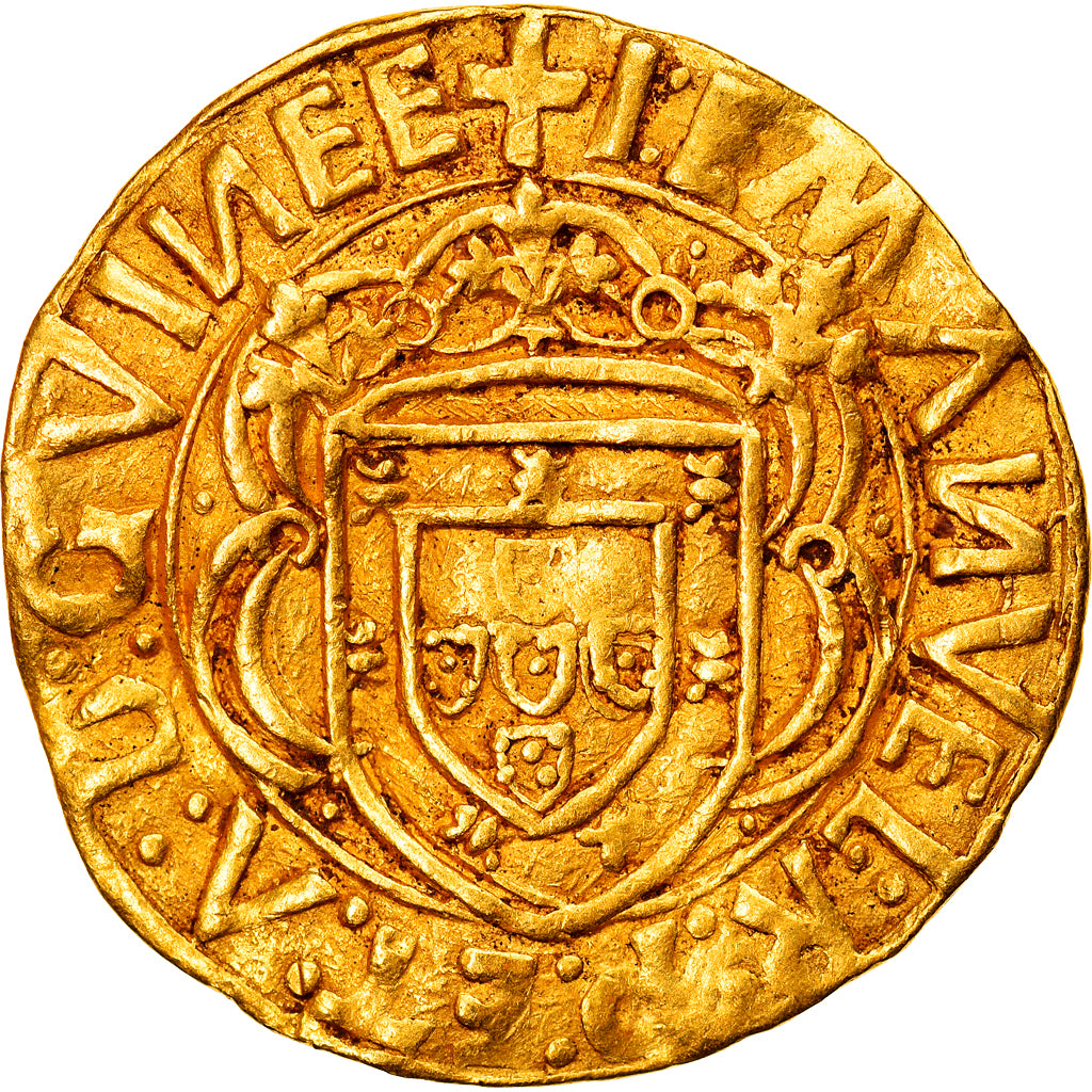 Portogallo, Manuel I, Cruzado, 1495-1521, Lisbon, Oro, BB, Friedberg:21