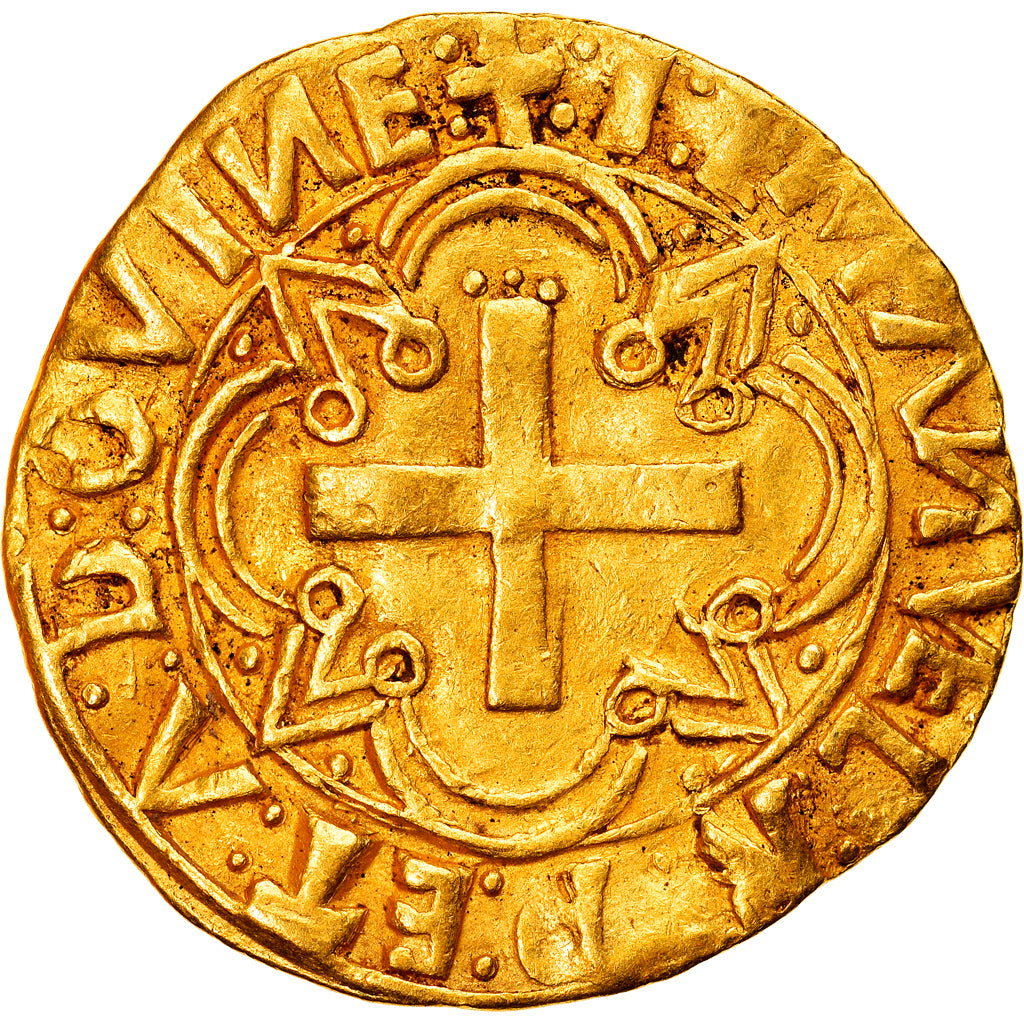 Portogallo, Manuel I, Cruzado, 1495-1521, Lisbon, Oro, BB, Friedberg:21