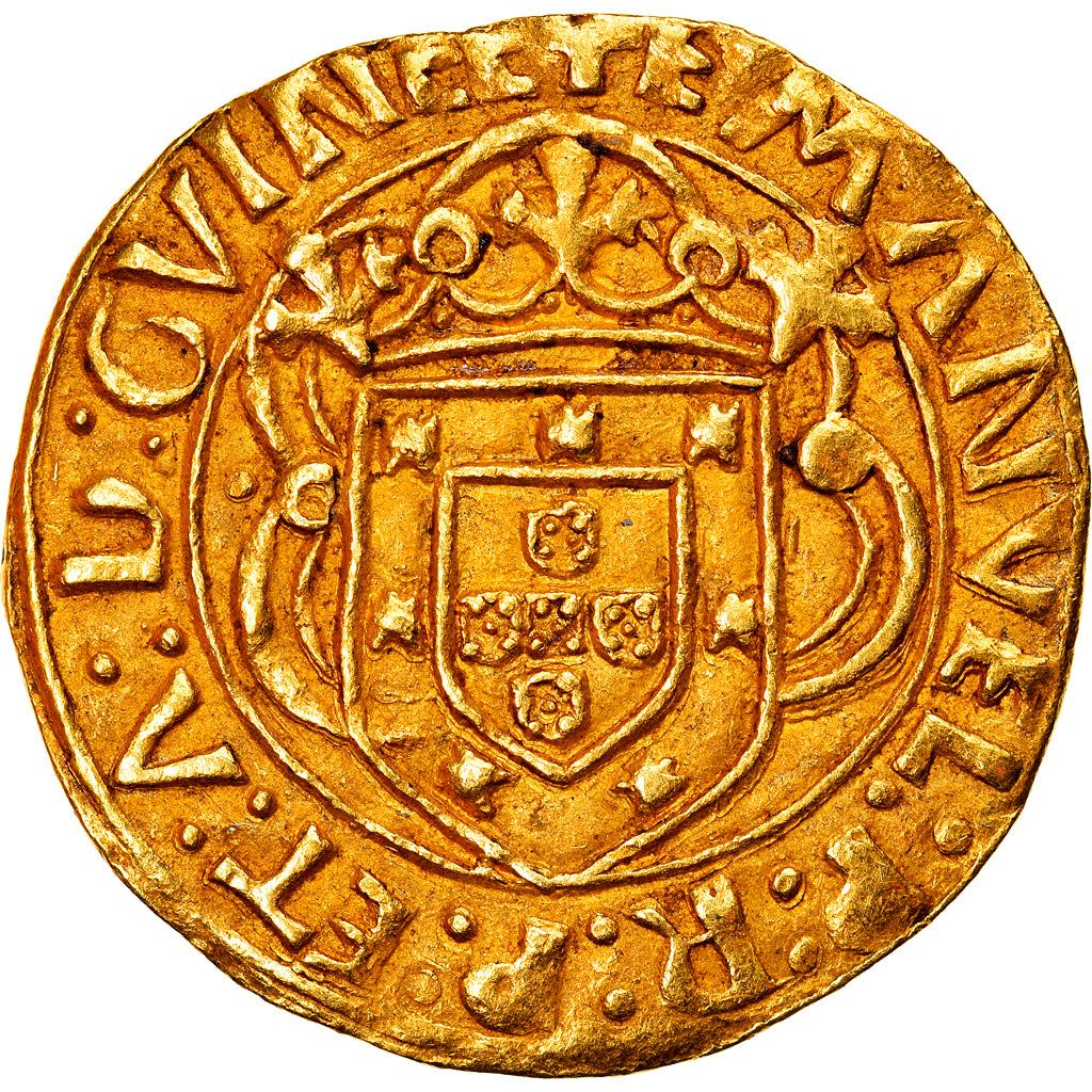 Portugal, Manuel I, Cruzado, 1495-1521, Lisbonne, Rare, Or, TTB