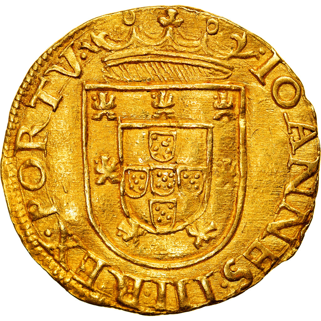 Portugal, Joao III, 1/2 São Vicente, 1555-1557, Lisbon, Dourado, AU(50-53)