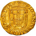 Portugal, Joao III, 1/2 São Vicente, 1555-1557, Lisbon, Dourado, AU(50-53)
