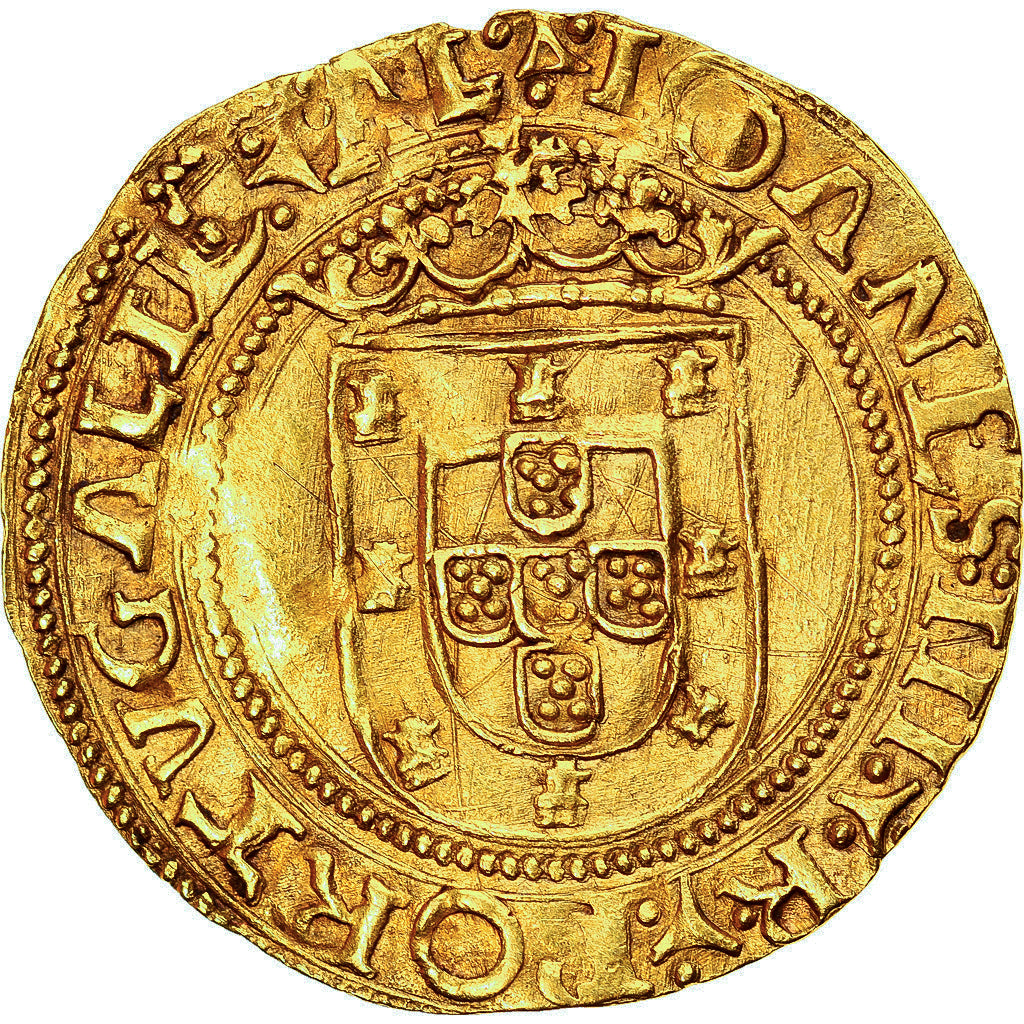 Moneta, Portogallo, Joao III, Cruzado, 1521-1557, Lisbon, Pedigree, SPL-, Oro