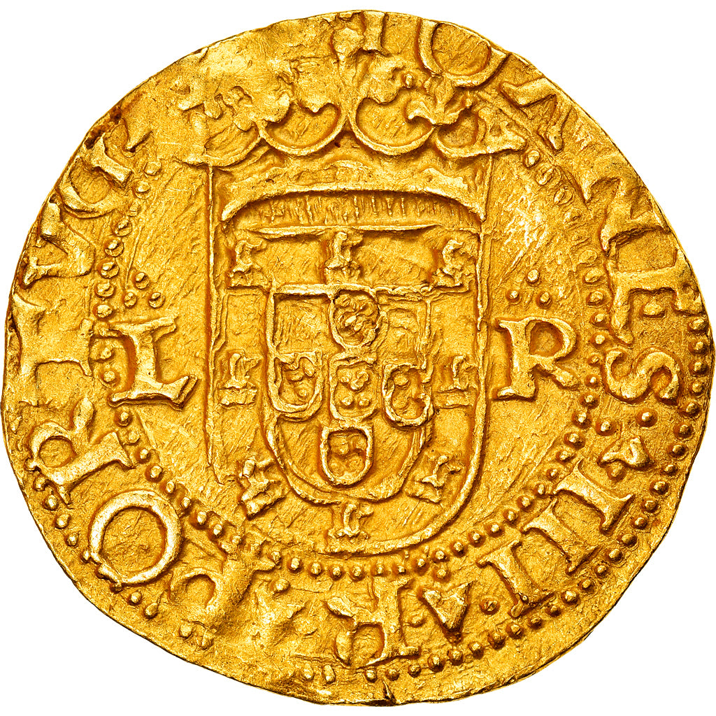 Monnaie, Portugal, Joao III, Cruzado, 1521-1557, Lisbonne, Rare, TTB, Or