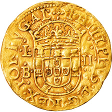 Portugal, Filipe II, 2 Cruzados, 1598-1621, Lisbon, Dourado, EF(40-45)