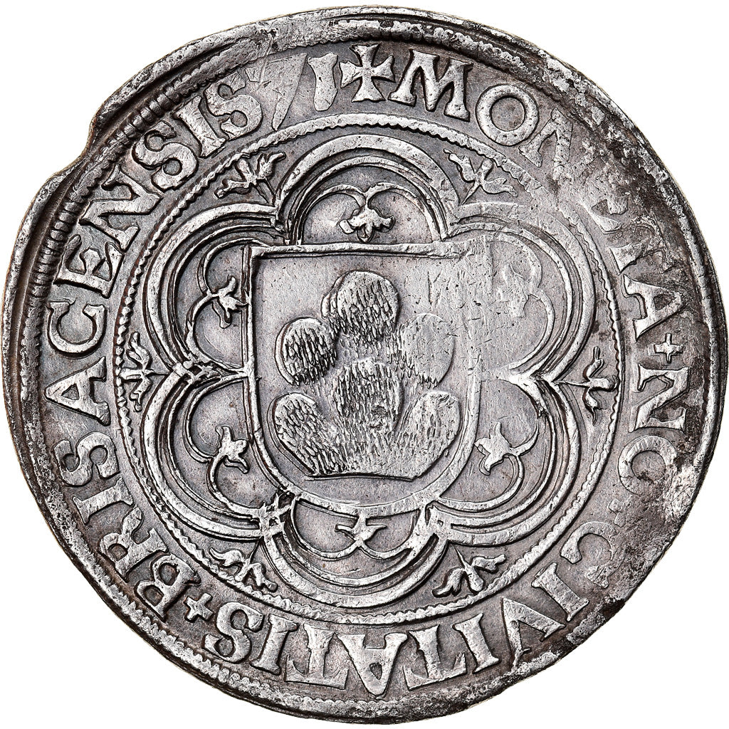 Ville de Brisach, Ferdinand Ier, 60 Kreuzer, 1571, Breisach, posthume, Argent