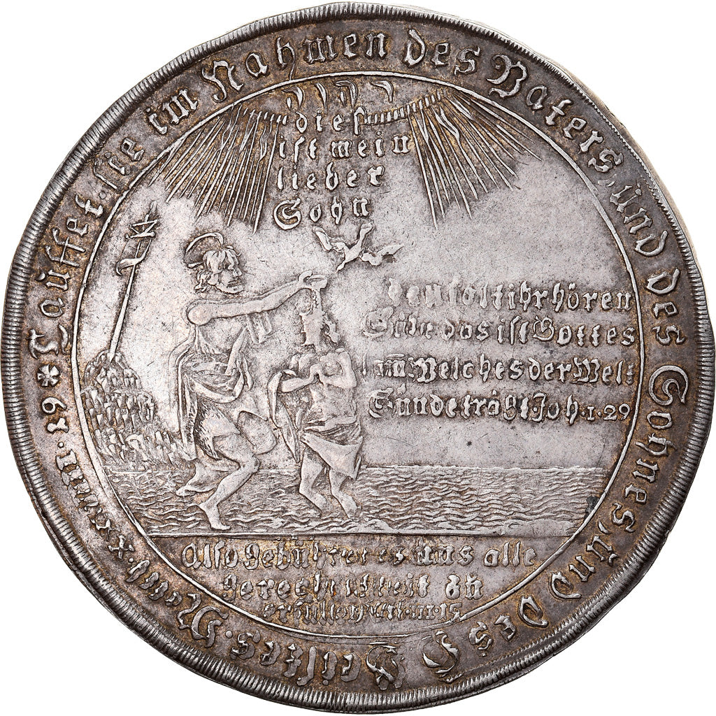 Deutsch Staaten, Harz, Tauftaler, 1741, Zellerfeld, Silber, SS+