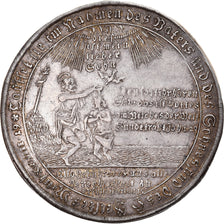 German States, Harz, Tauftaler, 1741, Zellerfeld, Silver, AU(50-53)