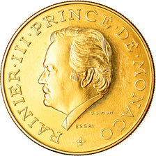 Monaco, Rainier III, 10 Francs, 1974, Paris, Pattern, Gold, PCGS, SP68