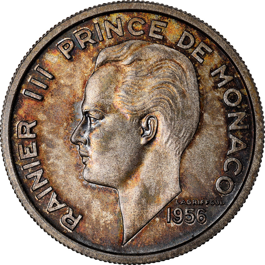 Monaco, 100 Francs, 1956, ESSAI, Silver, MS(65-70), KM:E36