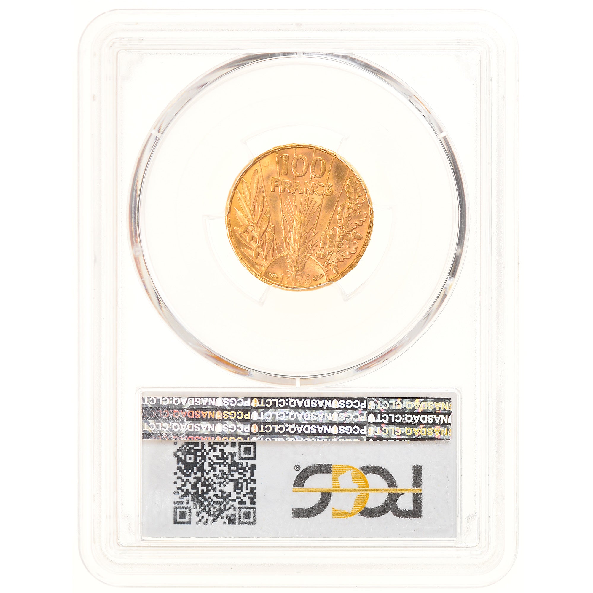 France, 100 Francs, Bazor, 1935, Paris, Or, PCGS, MS63, Gadoury:1148, KM:880