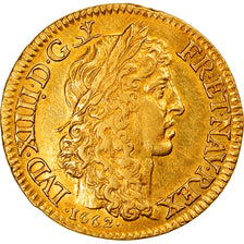 Frankrijk, Louis XIV, Louis d'or au buste juvénile, tête laurée, 1662, Paris