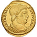 Magnentius, Solidus, 350-351, Arles, Bardzo rzadkie, Złoto, MS(60-62), RIC:132