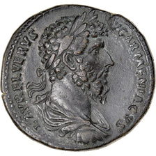 Lucius Verus, Sesterce, 163-164, Rome, Très rare, Bronze, TTB+, RIC:1371var