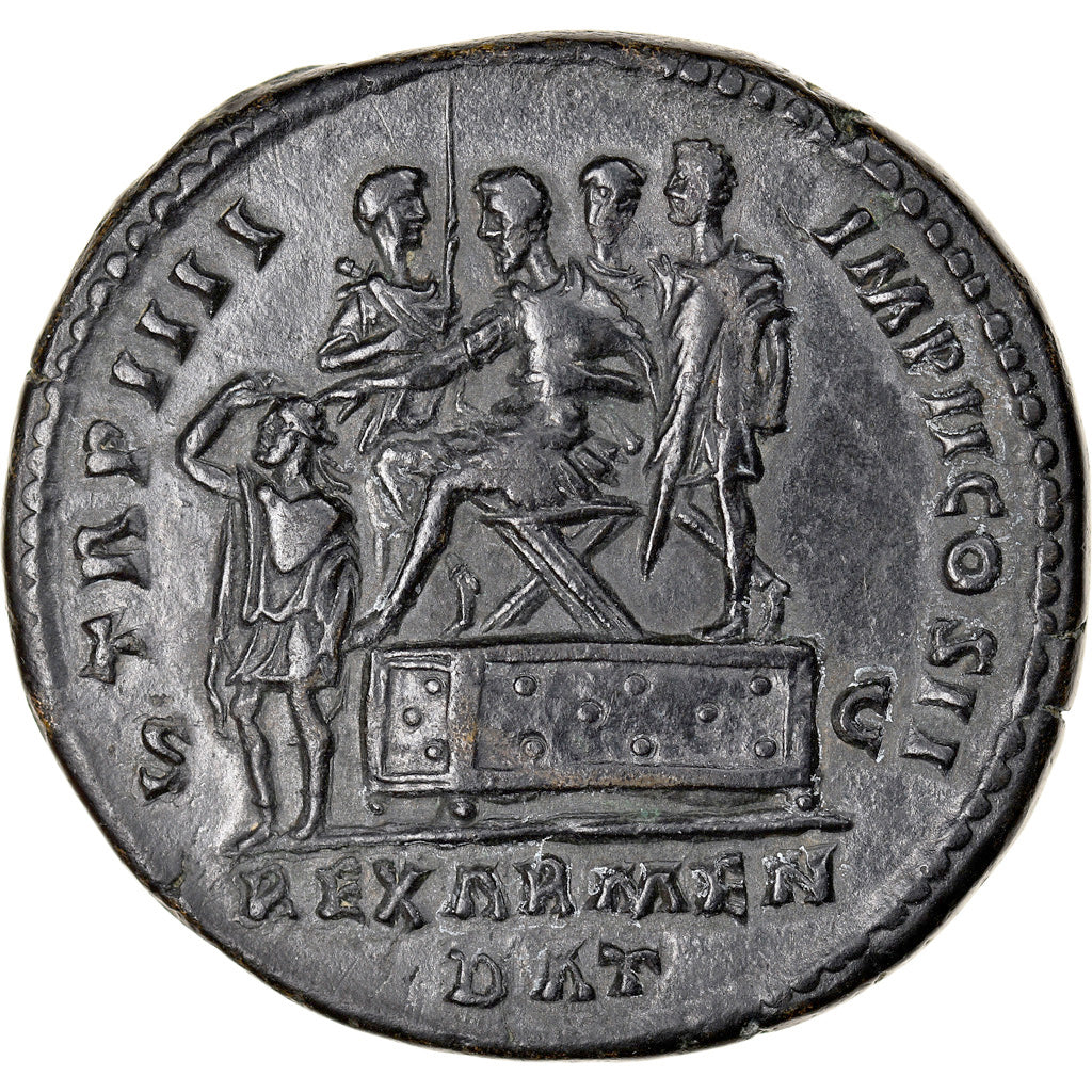 Lucius Verus, Sesterce, 163-164, Rome, Très rare, Bronze, TTB+, RIC:1371var