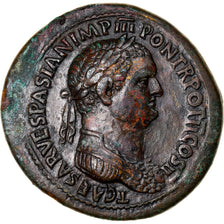 Titus, Sesterce, 72, Rome, Pedigree, Bronze, TTB+, RIC:476