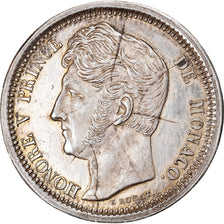 Coin, Monaco, Honore V, 2 Francs, 183-, Monaco, ESSAI, AU(55-58), Silver