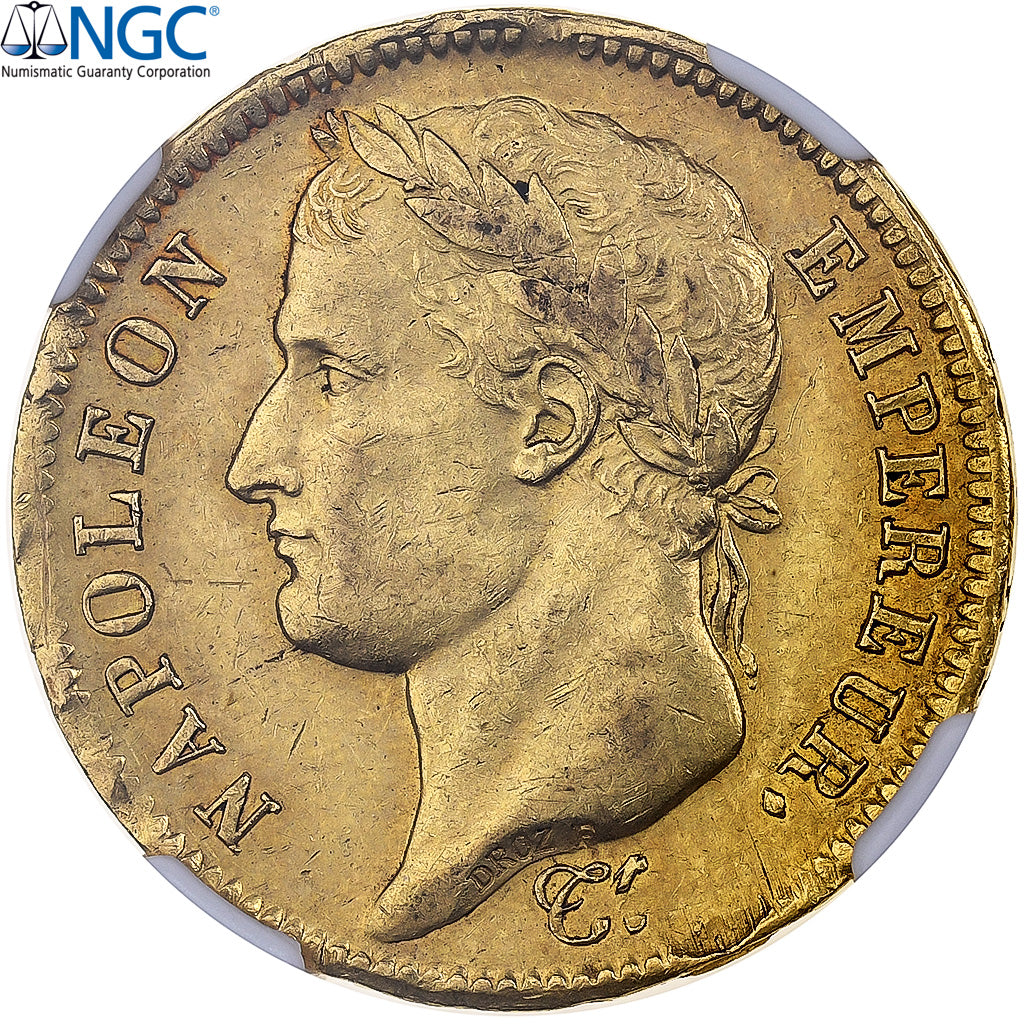 France, Napoléon Ier, 40 Francs, 1809, Toulouse, Or, NGC, AU58, Gadoury:1084
