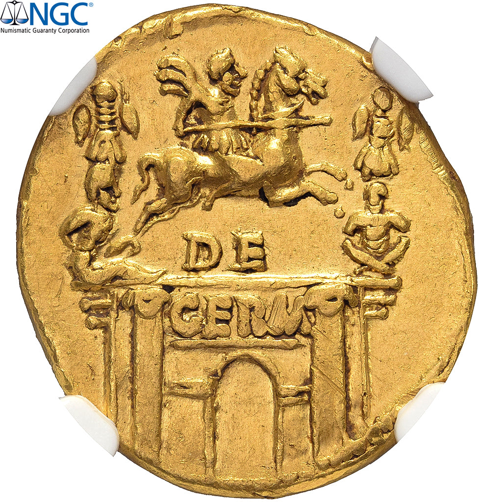 Nero Claudius Drusus, Aureus, 41-45, Lyon - Lugdunum, Dourado, NGC, XF 5/5-2/5