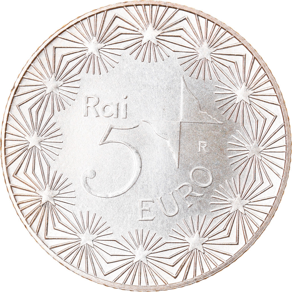 Italy, 5 Euro, 2004, Rome, MS(65-70), Silver, KM:254