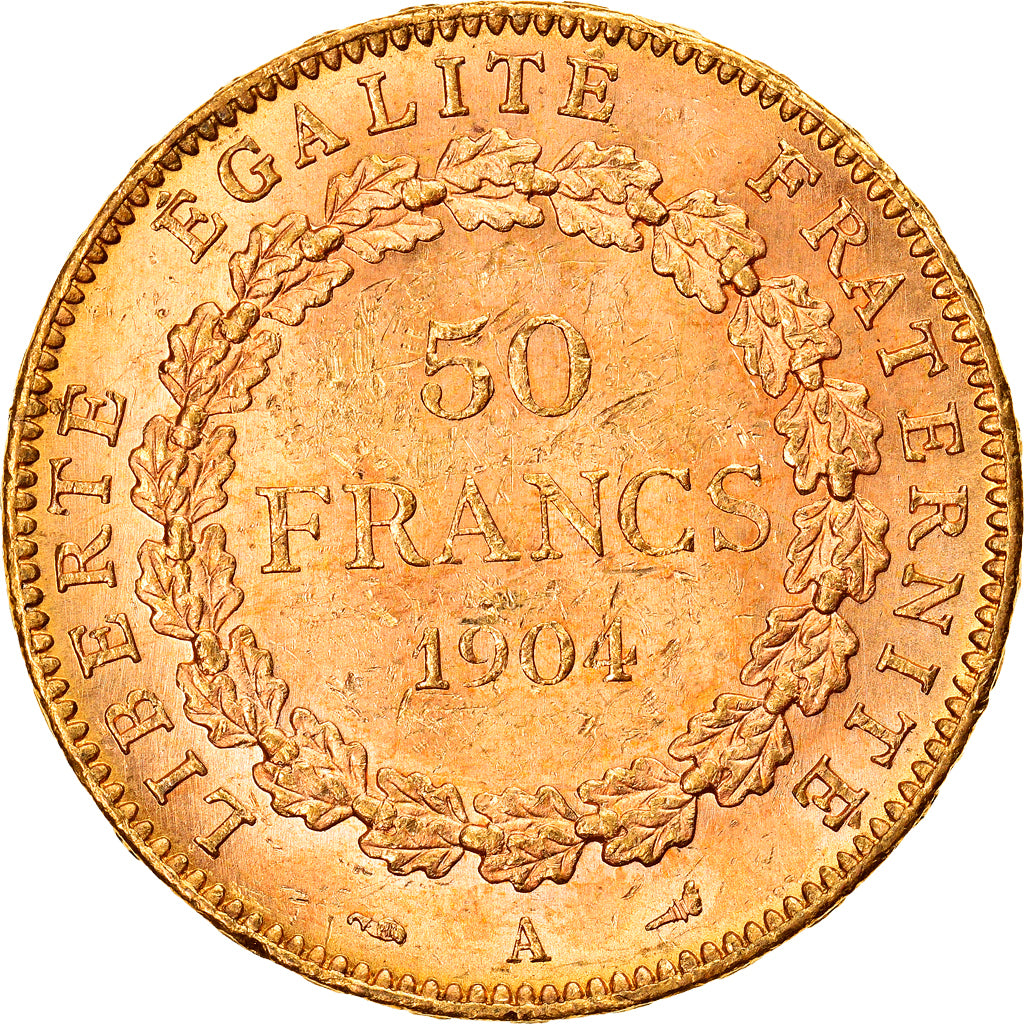 France, 50 Francs, Génie, 1904, Paris, Or, TTB+, Gadoury:1113