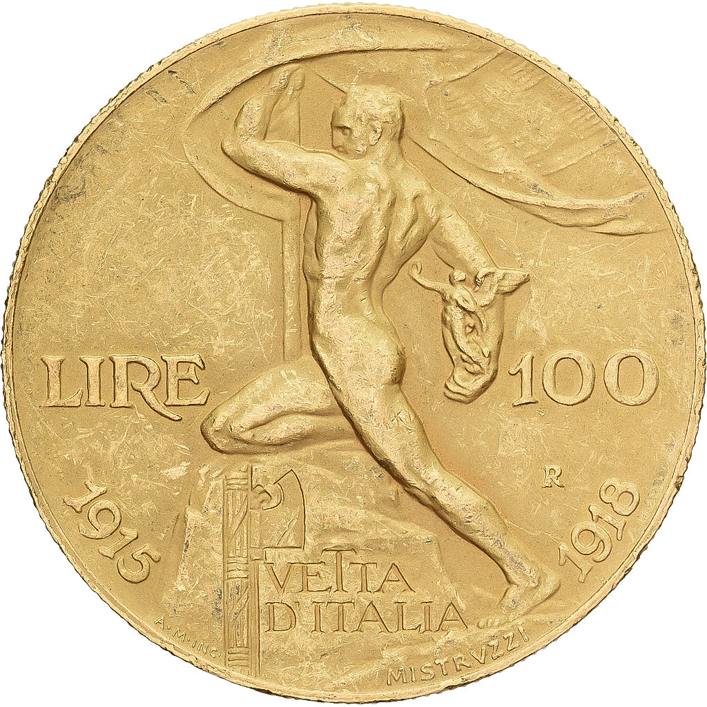 Italia, Vittorio Emanuele III, 100 Lire, 1925, Rome, Oro, EBC, KM:66