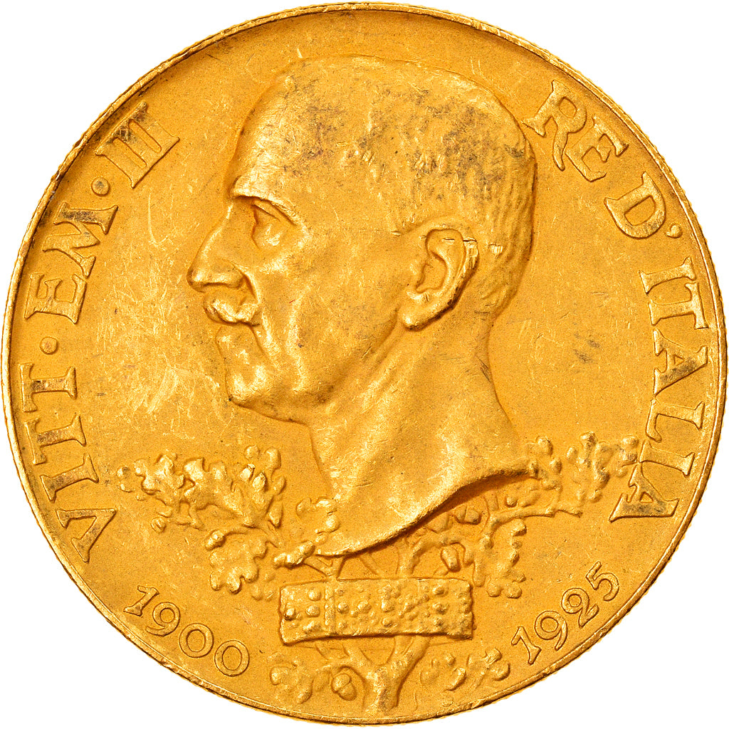 Italia, Vittorio Emanuele III, 100 Lire, 1925, Rome, Oro, PCGS, MS61, KM:66
