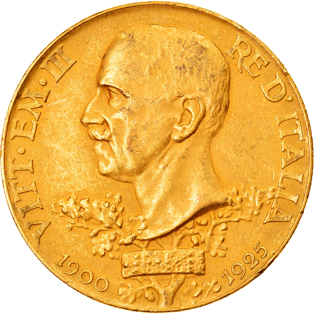 Italia, Vittorio Emanuele III, 100 Lire, 1925, Rome, Oro, PCGS, MS61, KM:66