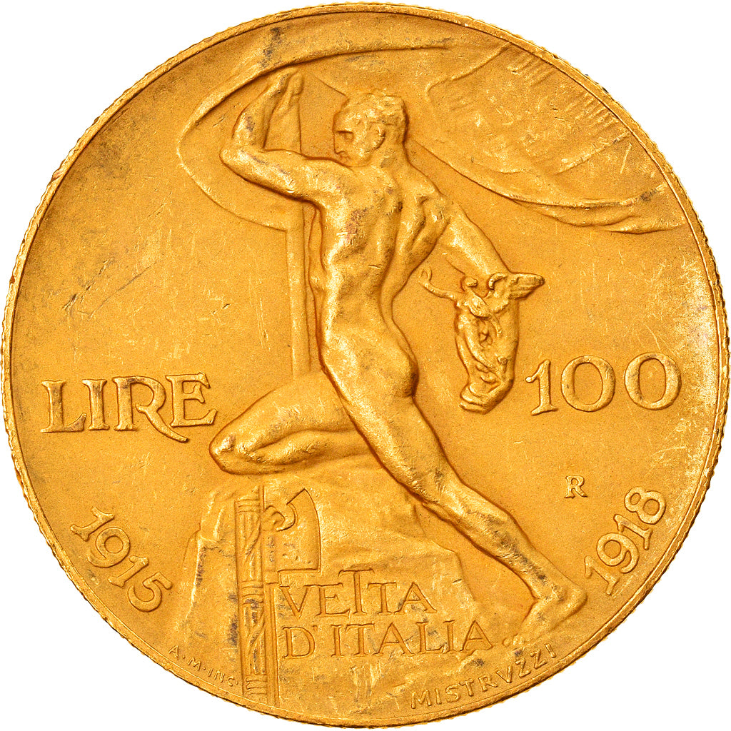 Italia, Vittorio Emanuele III, 100 Lire, 1925, Rome, Oro, PCGS, MS61, KM:66