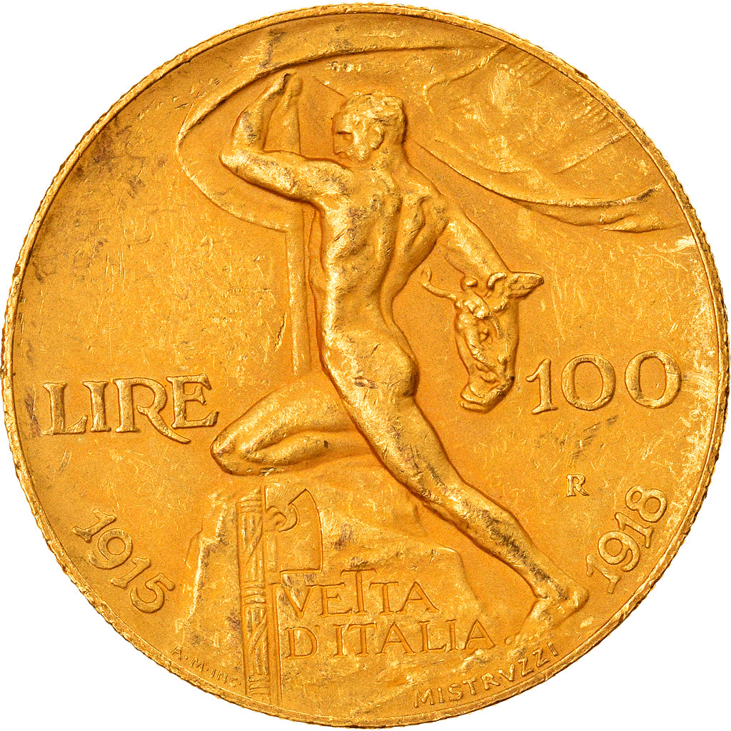Italie, Victor-Emmanuel III, 100 Lire, 1925, Rome, Or, PCGS, AU58, KM:66