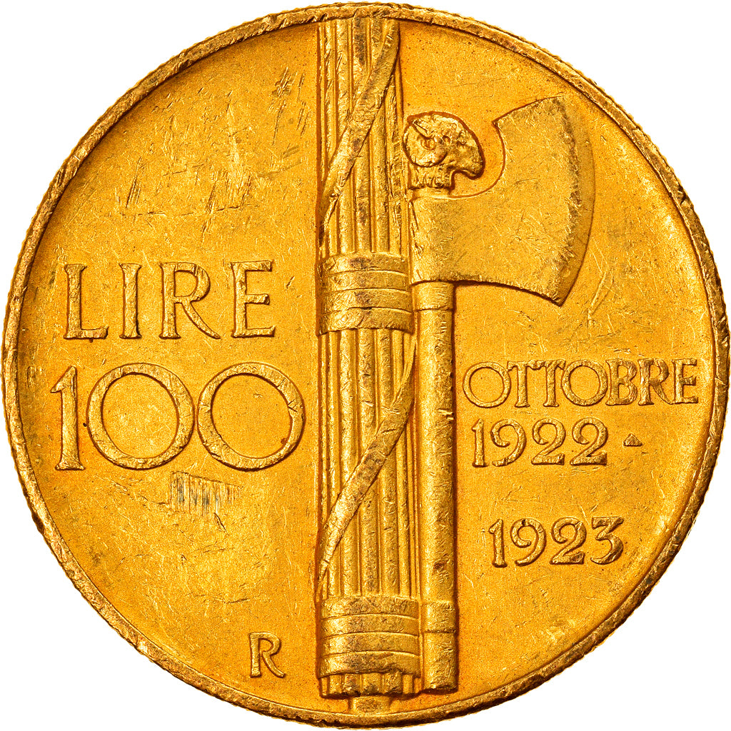 Italie, Victor-Emmanuel III, 100 Lire, 1923, Rome, Or, PCGS, AU58, KM:65