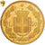 Itália, Umberto I, 50 Lire, 1888, Rome, Dourado, PCGS, MS61, KM:25