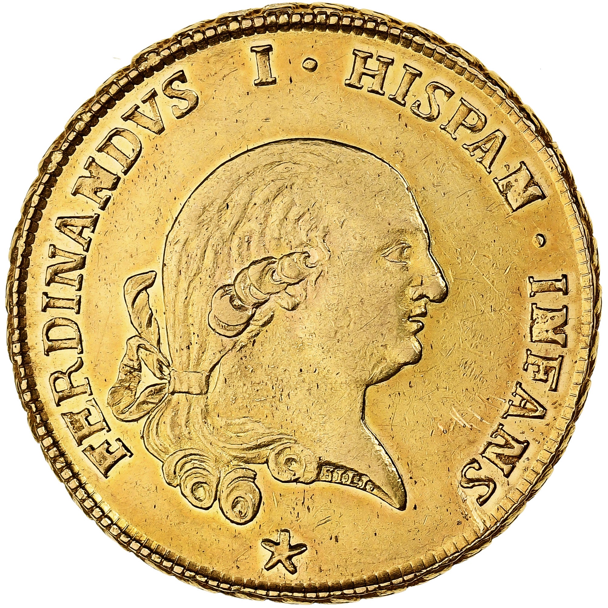 Duchy of Parma, Ferdinand I, 4 Doppie, 1787, Parma, Very rare, Goud, PR, KM:20a
