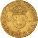 Francja, Henri II, Ecu d'or aux croissants, 1552, Paris, Złoto, AU(55-58)