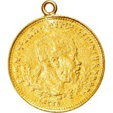 Etiopía, Menelik II, 1/2 Werk, 1889 (1897), Paris, Oro, MBC, KM:17