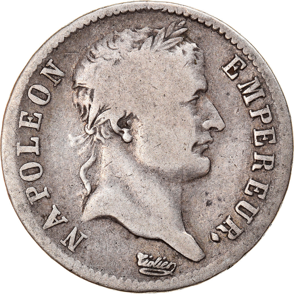 Moneta, Francja, Napoléon I, Franc, 1810, Limoges, VF(20-25), Srebro, KM:692.7