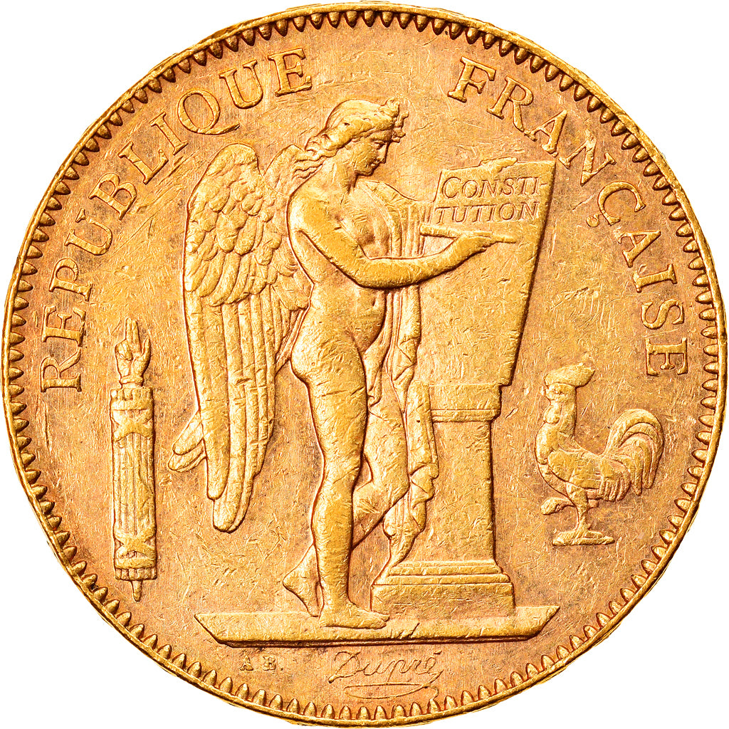 Frankrijk, 50 Francs, Génie, 1896, Paris, Goud, PCGS, AU55, Gadoury:1113