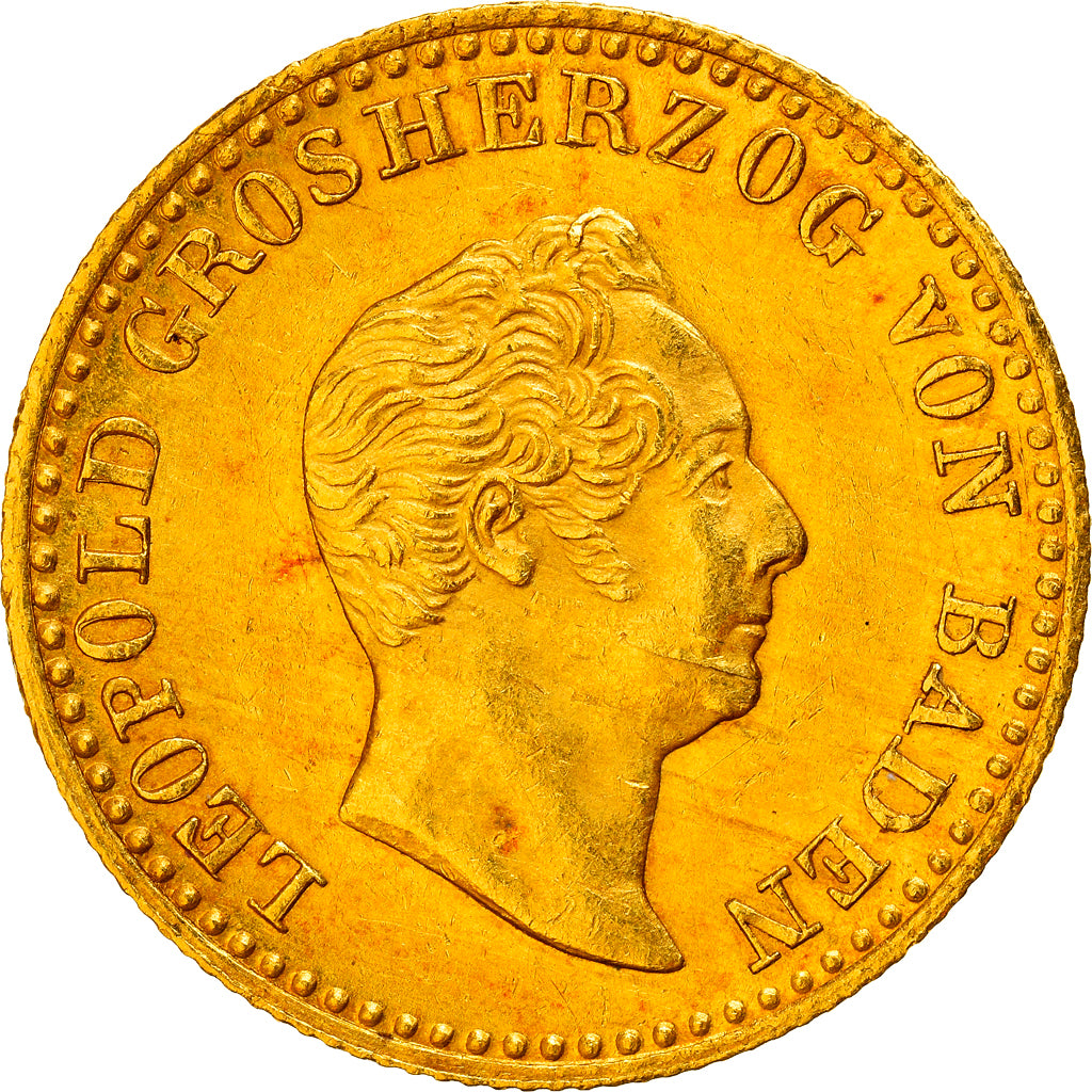 Grand Duchy of Baden, Leopold I, Ducat, 1846, Karlsruhe, Gold, PCGS, MS61
